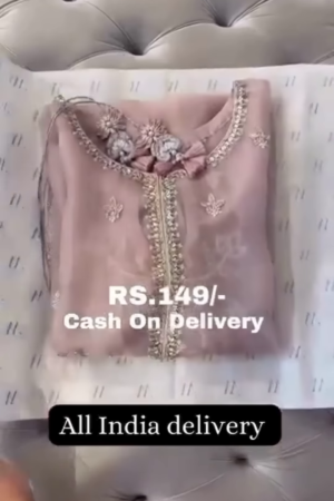 Women Embroidered Georgette Kurta