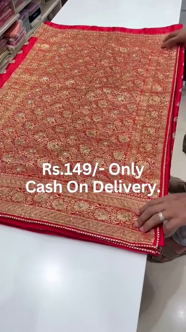 Embroidered Art Silk Saree in Maroon - Image 7