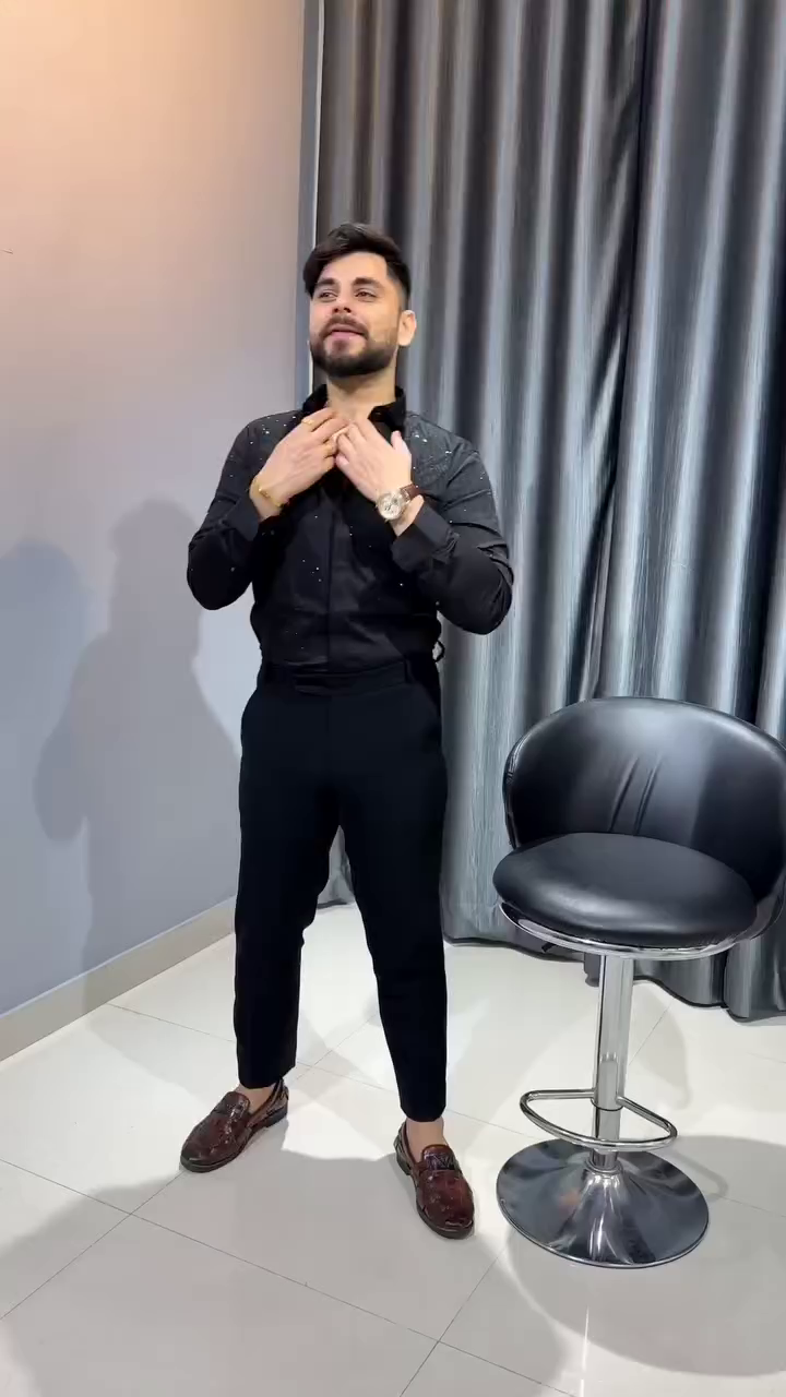 Men’s Casual Cotton Blend Shirt || Long Sleeve Button Down with Spread Collar - Image 2