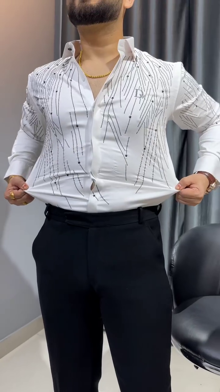Men’s Casual Cotton Blend Shirt || Long Sleeve Button Down with Spread Collar - Image 7