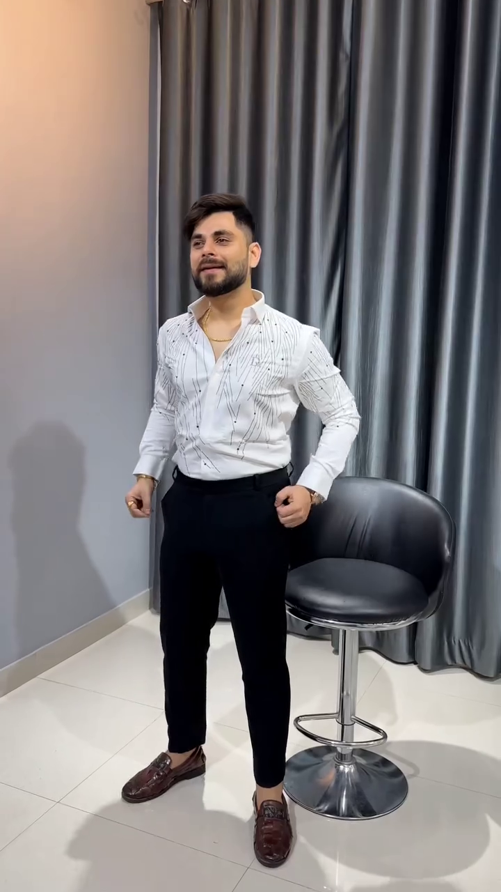 Men’s Casual Cotton Blend Shirt || Long Sleeve Button Down with Spread Collar - Image 6