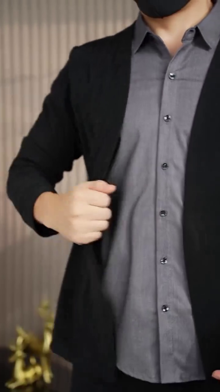 Men'S Patchwork Casual Fake Two-Piece Shirt, Casual Turndown Collar Long-Sleeved Shirt - Image 5
