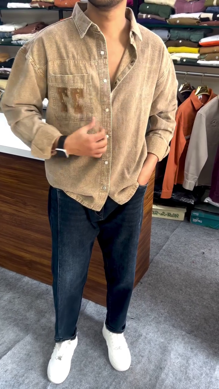 Men Safar Printed Off White Oversized Cotton Linen Shirts - Image 9