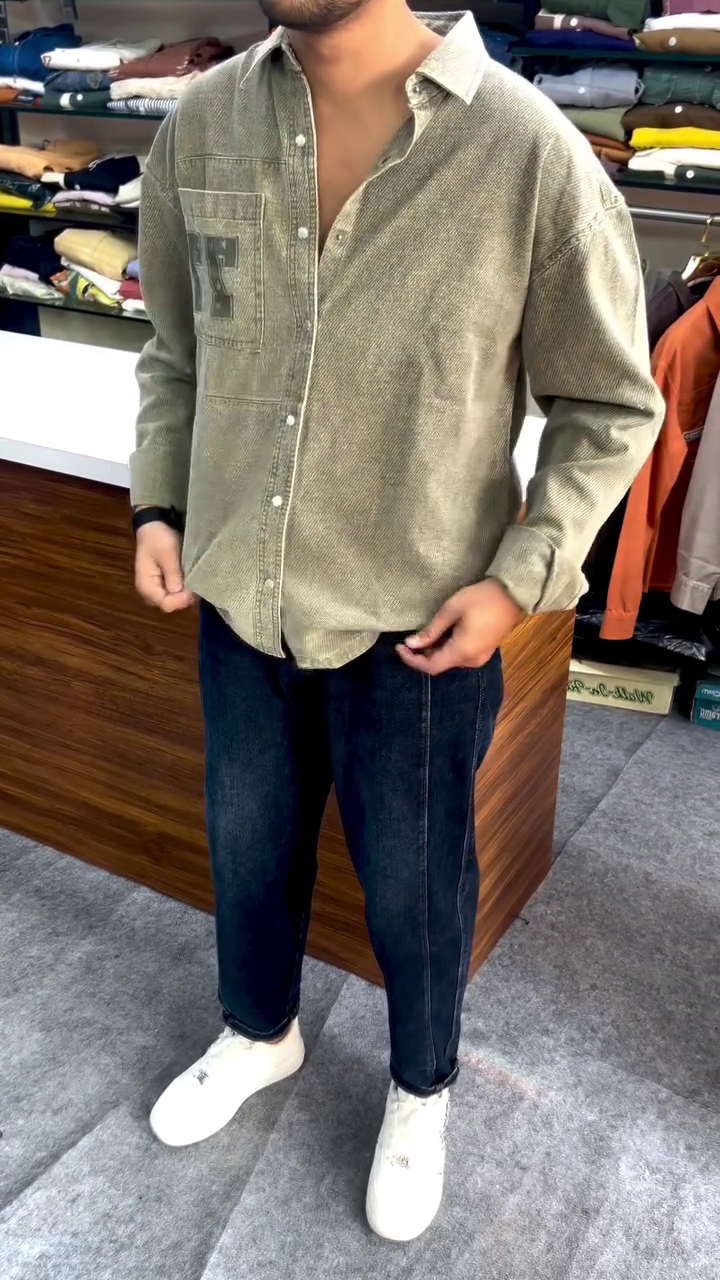 Men Safar Printed Off White Oversized Cotton Linen Shirts - Image 5