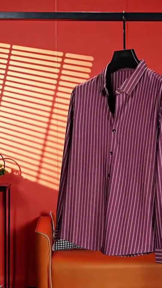 Men's Pure Cotton Checks Pattern Slim Fit Semi Cutaway Collar Full Sleeve Formal Shirt - Image 9
