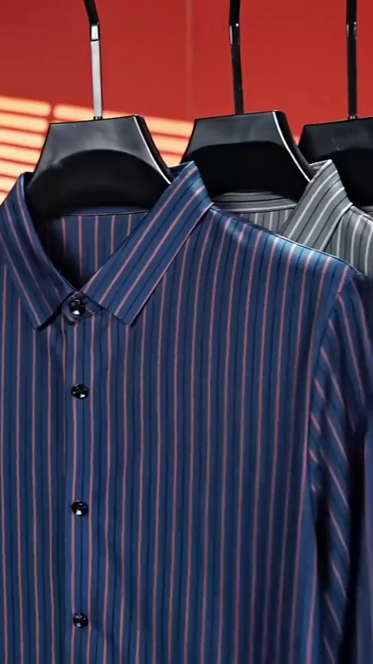 Men's Pure Cotton Checks Pattern Slim Fit Semi Cutaway Collar Full Sleeve Formal Shirt - Image 5