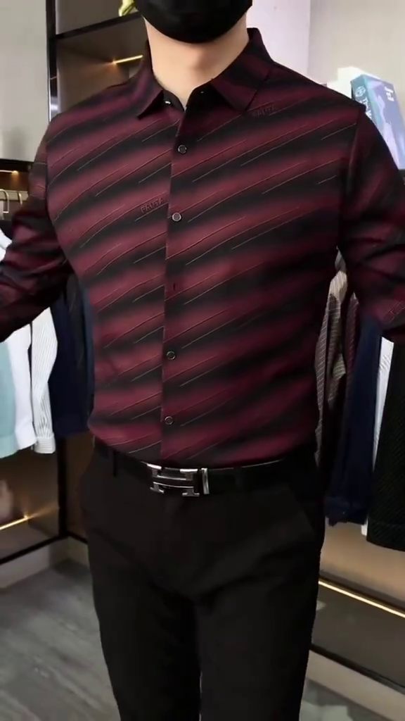 Men's Lycra Blend Casual Wear Comfortable & Breathable Full Sleeves Shirt - Image 8