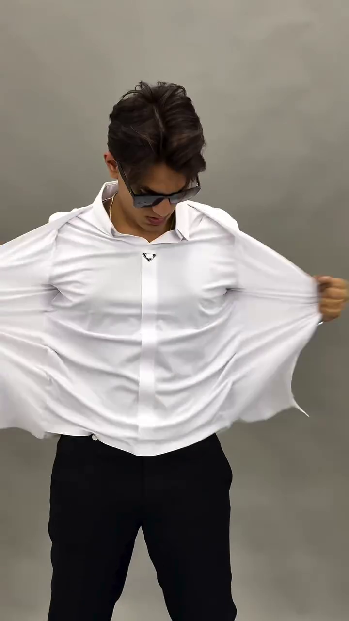 Classic Self Design Spread Collar Casual Shirt - Image 5